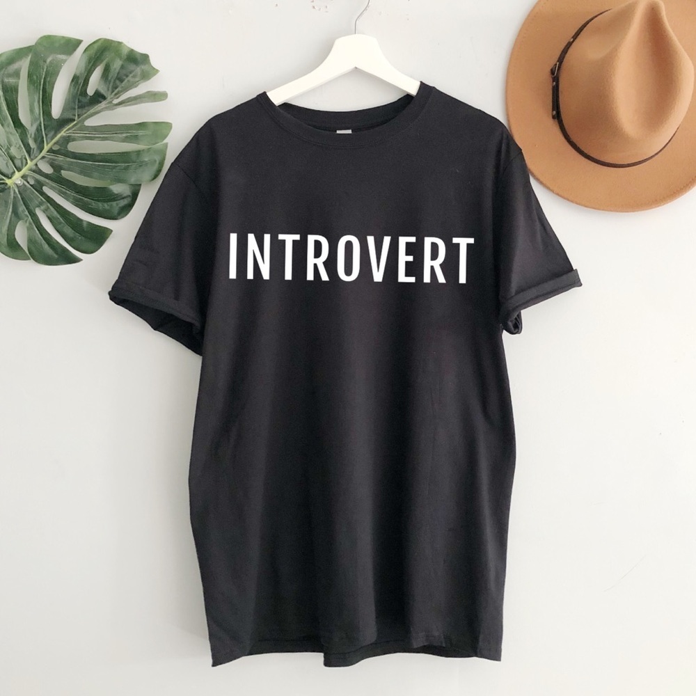 NEW Introvert Graphic Tee Shirt top unisex S-5X